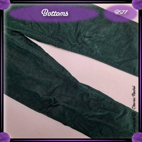 Green Corduroy Adjustable-Waist Pants - Picture 2 of 5